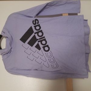Adidas Lavender Girls hoodie size Large euc